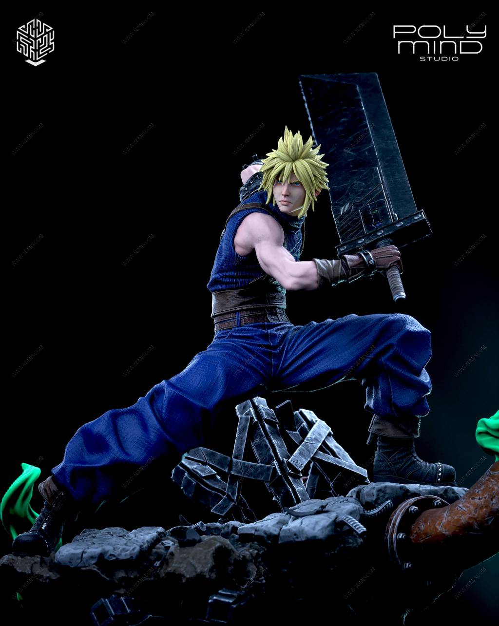 P站图纸印象馆 PolyMind 最终幻想 克劳德·斯特莱夫 PolyMind 最终幻想 克劳德·斯特莱夫