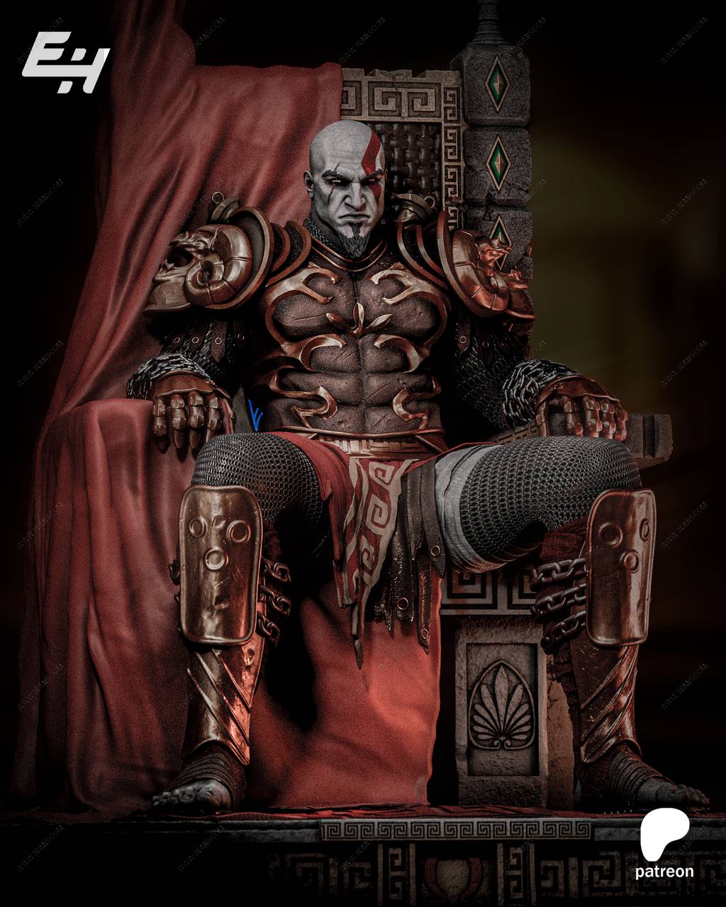 P站图纸印象馆 战神 奎托斯 战神 奎托斯