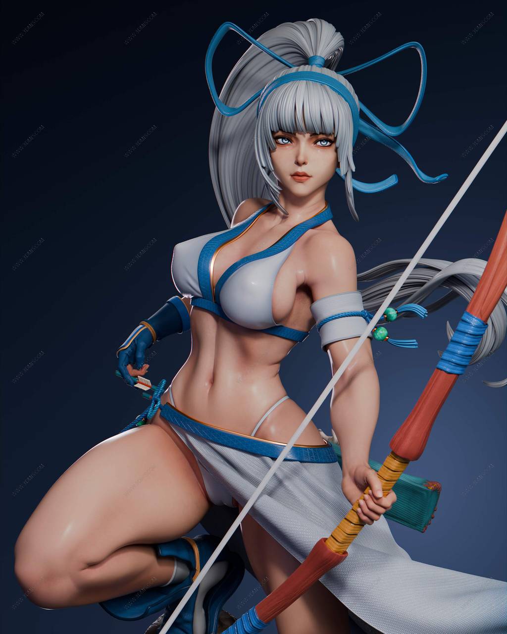 P站图纸印象馆 ABE3D 侍魂 真镜名弥娜 ABE3D 侍魂 真镜名弥娜