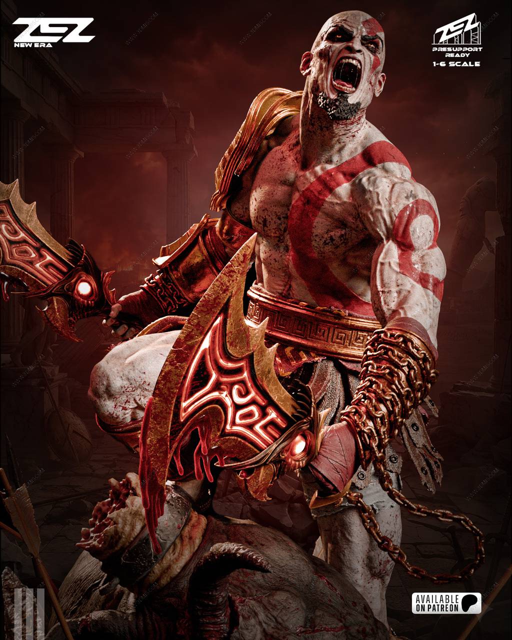 P站图纸印象馆 ZEZ STUDIOS 战神 奎托斯 ZEZ STUDIOS 战神 奎托斯