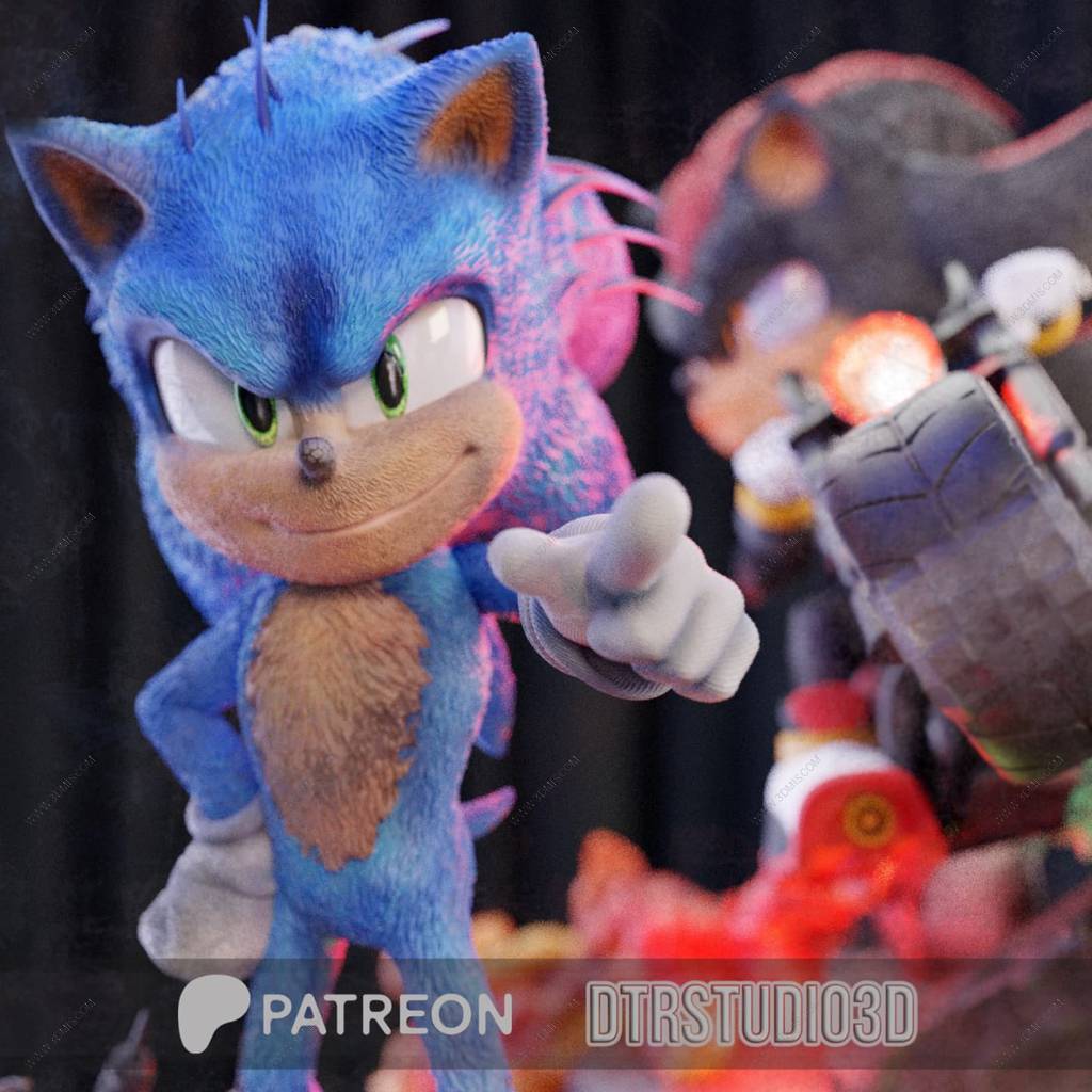 P站图纸印象馆 DTR Studio 刺猬索尼克 DTR Studio 刺猬索尼克