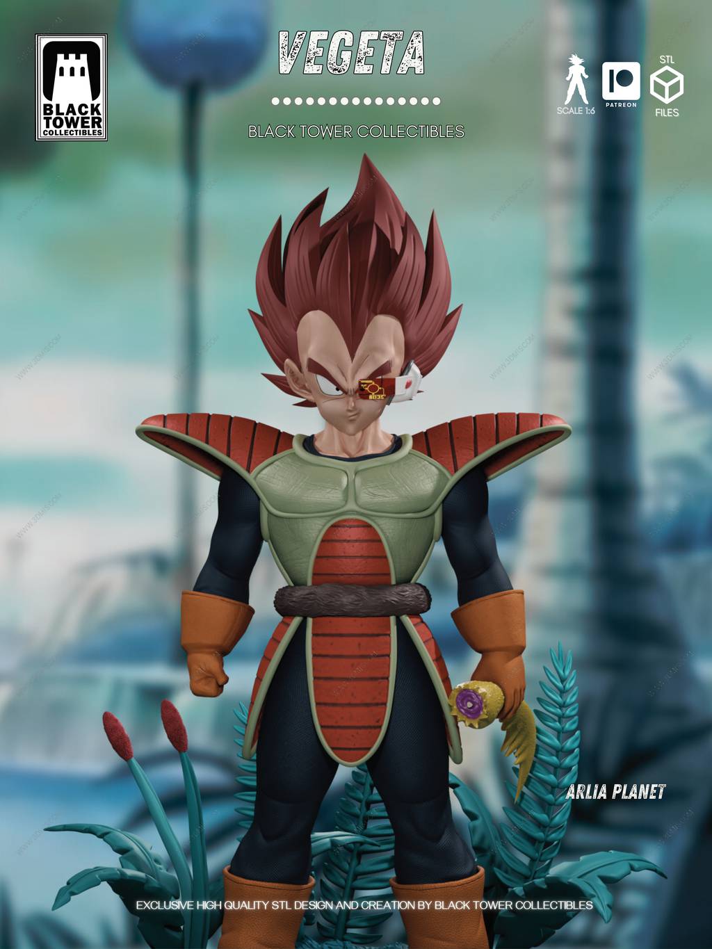 P站图纸印象馆 Black Towe 龙珠 贝吉塔 Black Towe 龙珠 贝吉塔