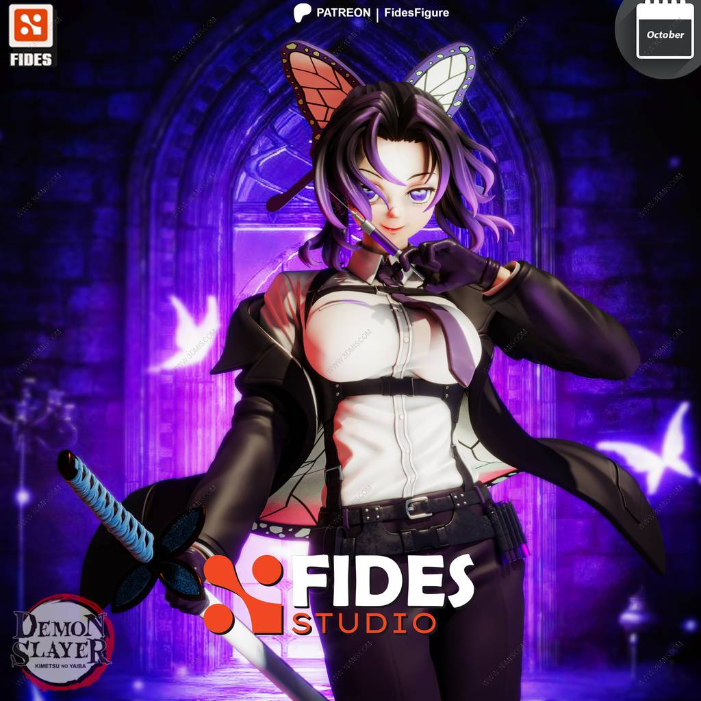 P站图纸印象馆 鬼灭之刃 蝴蝶忍 鬼灭之刃 蝴蝶忍