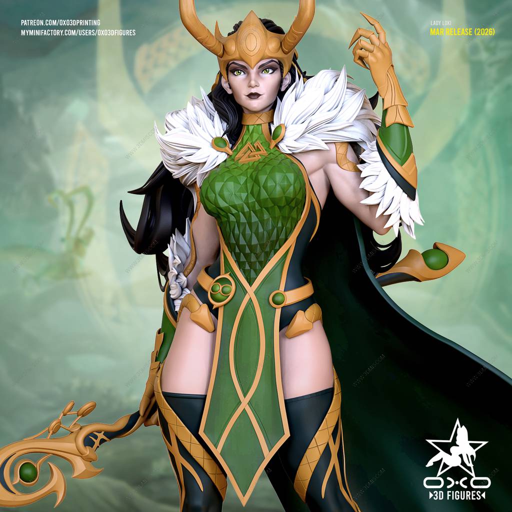 P站图纸印象馆 OXO3D 漫威争锋 邪茧女王 女洛基 OXO3D 漫威争锋 邪茧女王 女洛基