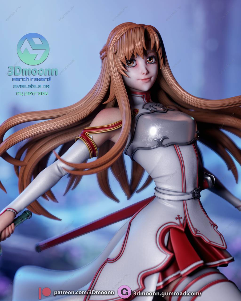 P站图纸印象馆 3Dmoonn 刀剑神域 结城明日奈 3Dmoonn 刀剑神域 结城明日奈