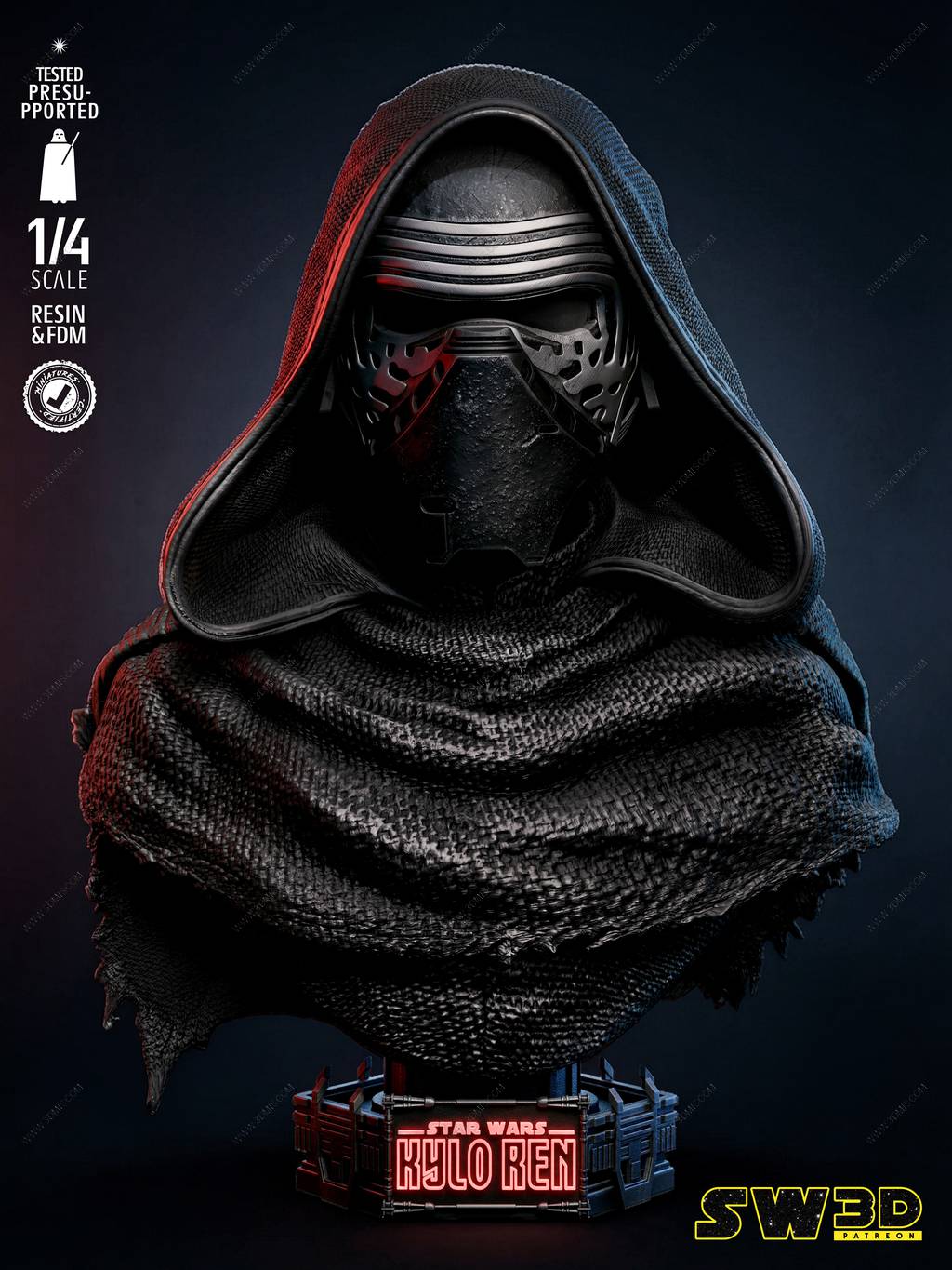 P站图纸印象馆 SW3D 星球大战 凯洛·伦 SW3D 星球大战 凯洛·伦