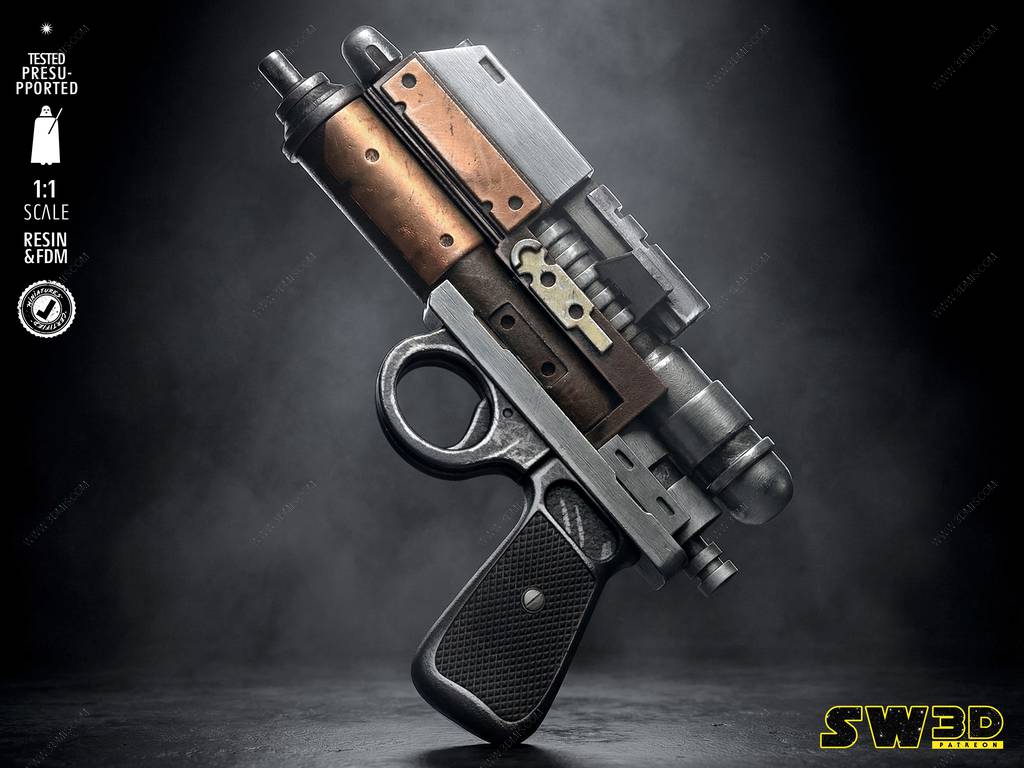 P站图纸印象馆 SW3D 星球大战 查姆·辛杜拉的爆能枪 SW3D 星球大战 查姆·辛杜拉的爆能枪