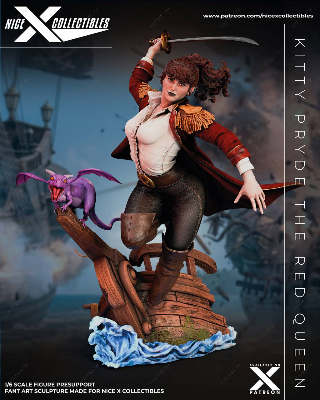 P站图纸印象馆 Nice X Collectibles 红发女海盗 卡特琳娜 Nice X Collectibles 红发女海盗 卡特琳娜