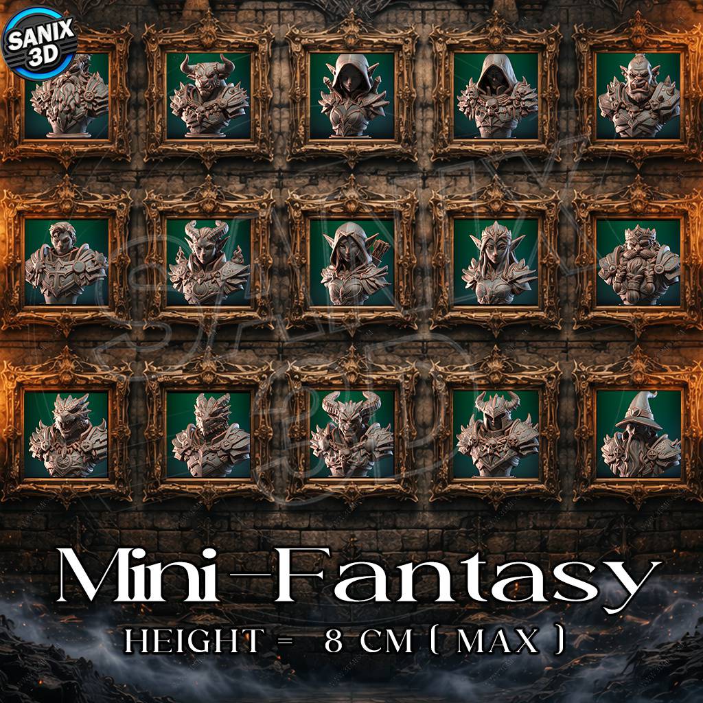 P站图纸印象馆 Sanix3d 2026年2月份半身像合集 Sanix3d 2026年2月份半身像合集