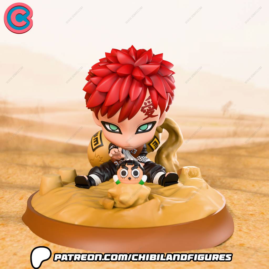 P站图纸印象馆 Chibi Land Figures 火影忍者 我爱罗 Chibi Land Figures 火影忍者 我爱罗