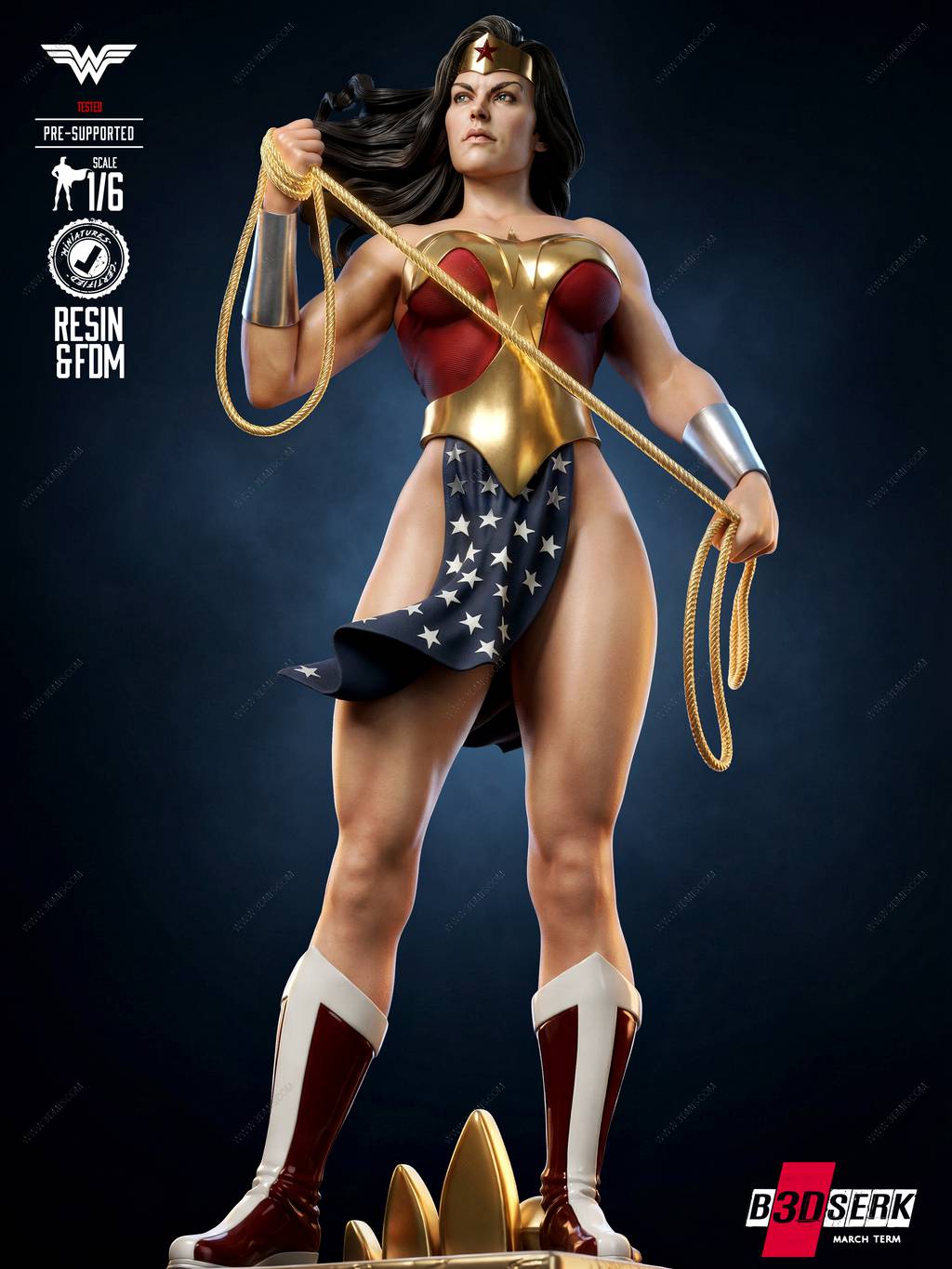 P站图纸印象馆 B3DSERK DC漫画 神奇女侠 B3DSERK DC漫画 神奇女侠