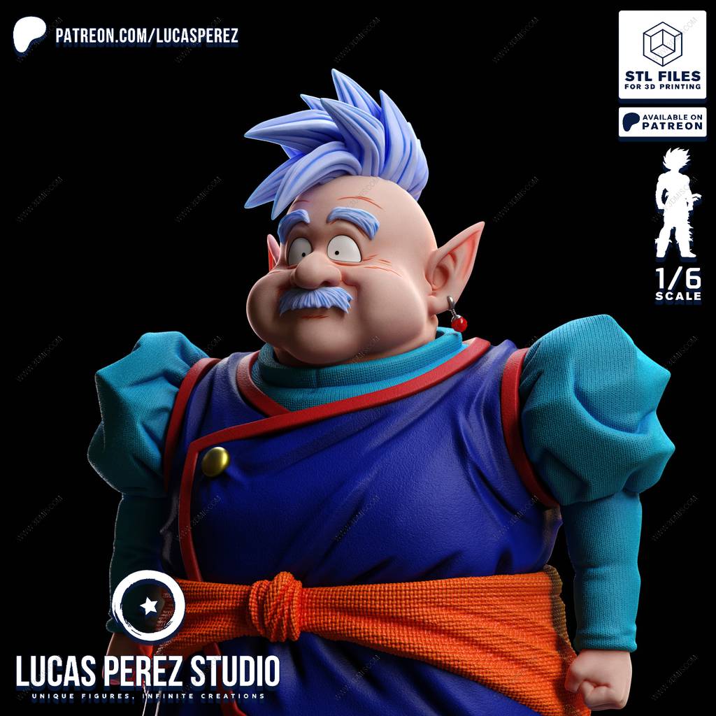 Lucas Perez 龙珠 北界王神 – P站图纸印象馆 3D打印模型图纸免费下载