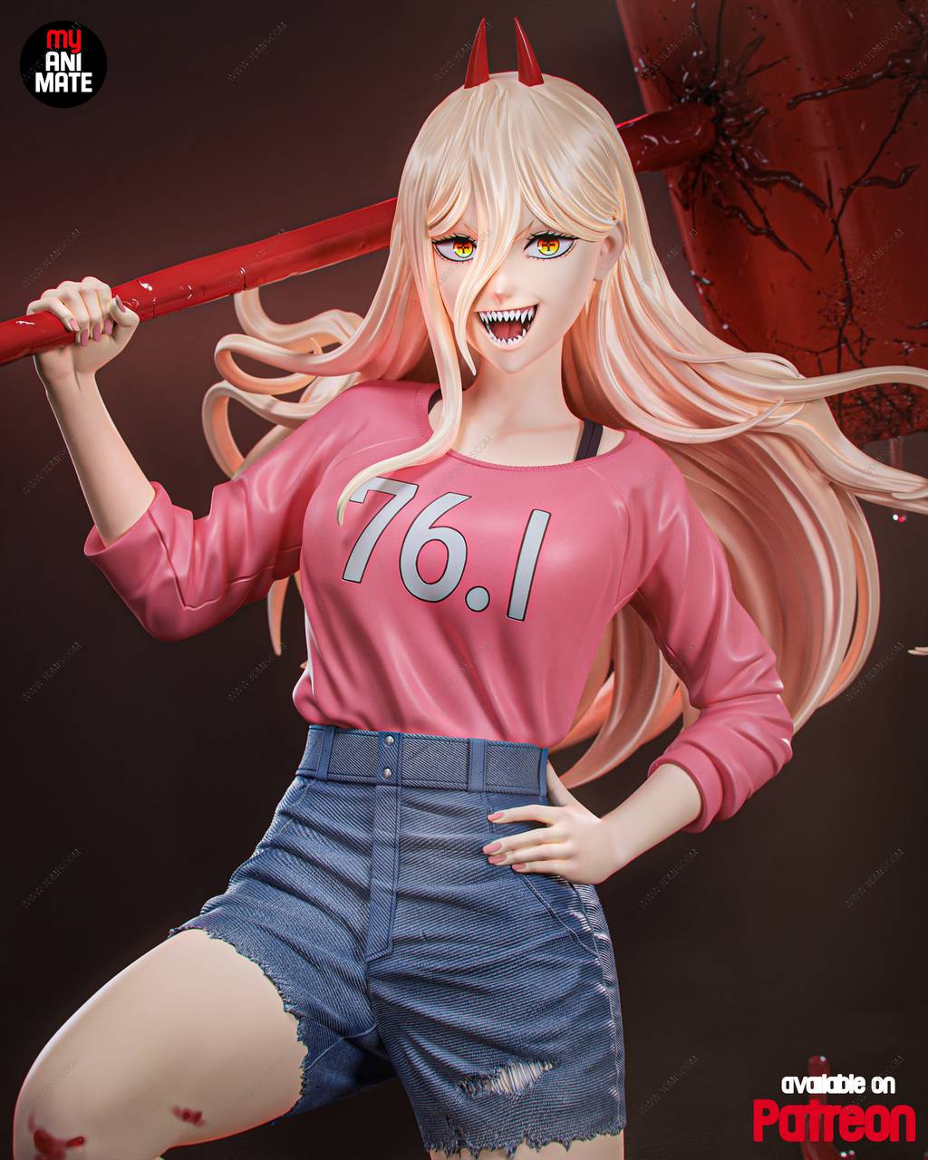 P站图纸印象馆 Chibi Station 链锯人 帕瓦 Chibi Station 链锯人 帕瓦