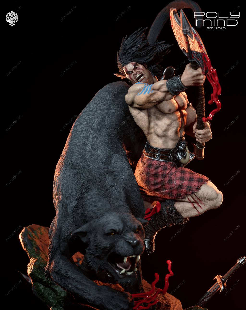 P站图纸印象馆 PolyMind 漫威 柯南·巴拜利安多 PolyMind 漫威 柯南·巴拜利安多