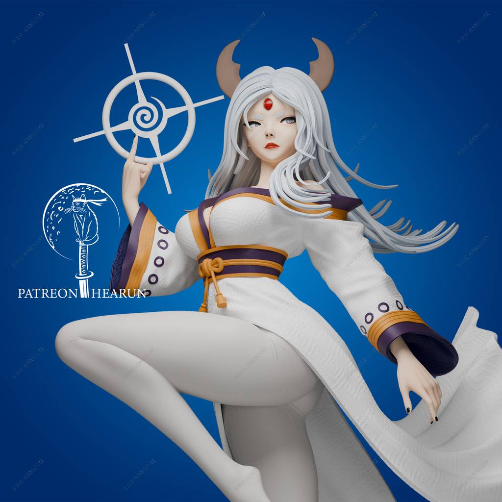 P站图纸印象馆 火影忍者 大筒木辉夜 火影忍者 大筒木辉夜