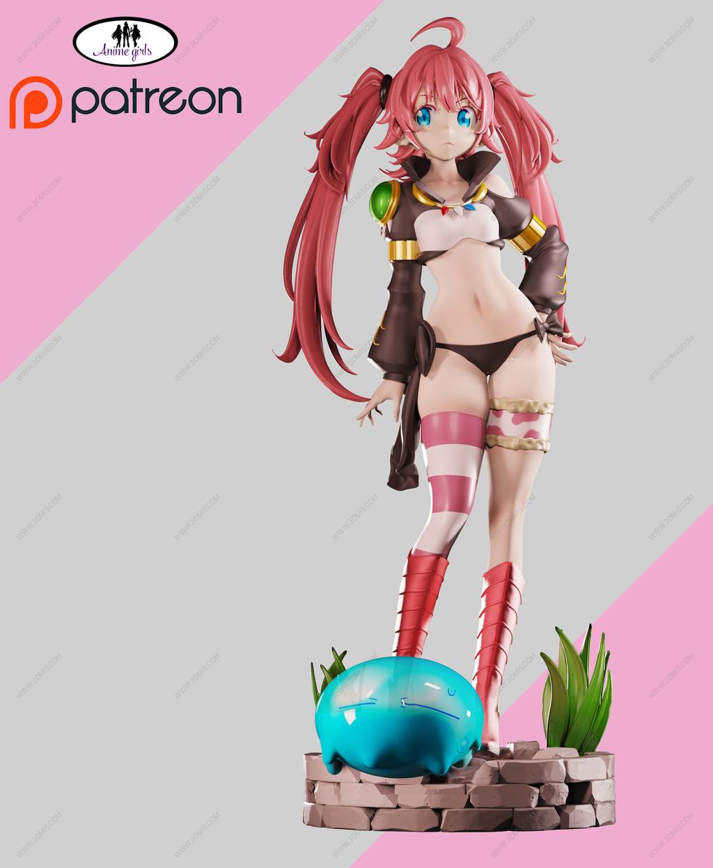 P站图纸印象馆 ANIME GIRLS 关于我转生变成史莱姆这档事 米莉姆·纳瓦 ANIME GIRLS 关于我转生变成史莱姆这档事 米莉姆·纳瓦