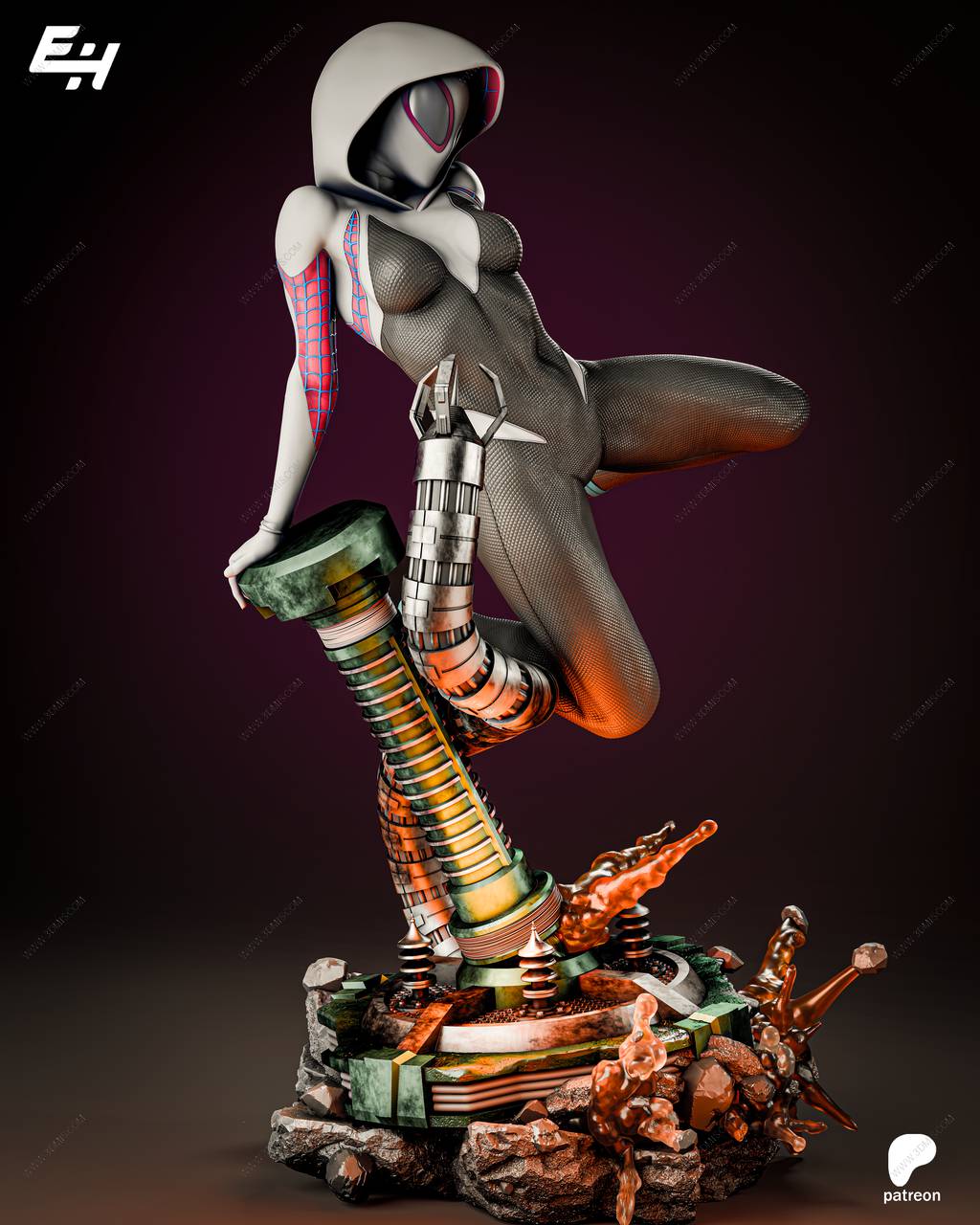 P站图纸印象馆 漫威 蜘蛛女孩 漫威 蜘蛛女孩