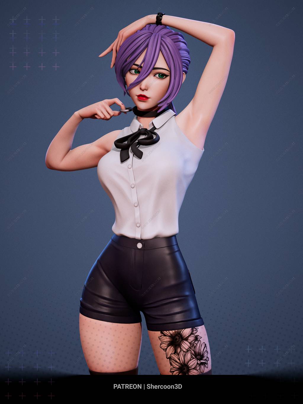 P站图纸印象馆 Shercoon3D 链锯人 蕾塞 Shercoon3D 链锯人 蕾塞