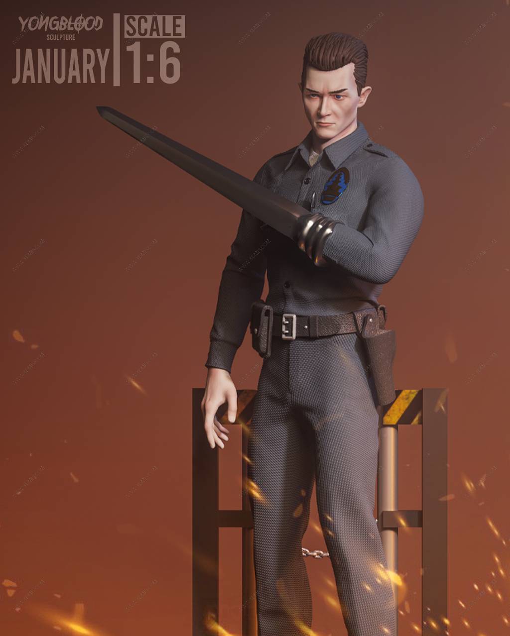 P站图纸印象馆 Yongblood Sculpture 终结者 T-1000 Yongblood Sculpture 终结者 T-1000