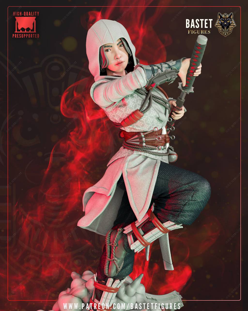 P站图纸印象馆 Bastet Figures 刺客信条 奈绪江 Bastet Figures 刺客信条 奈绪江