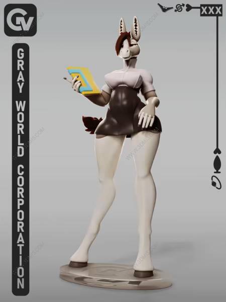 P站图纸印象馆 GrayWorld 女性拟人化驴 GrayWorld 女性拟人化驴