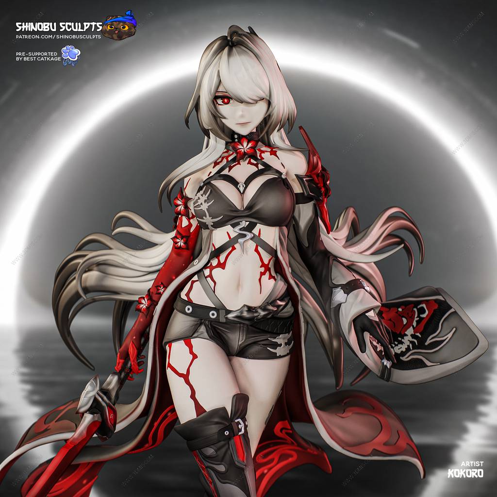 P站图纸印象馆 Shinobu Sculpts 崩坏:星穹铁道 阿克夏 Shinobu Sculpts 崩坏:星穹铁道 阿克夏