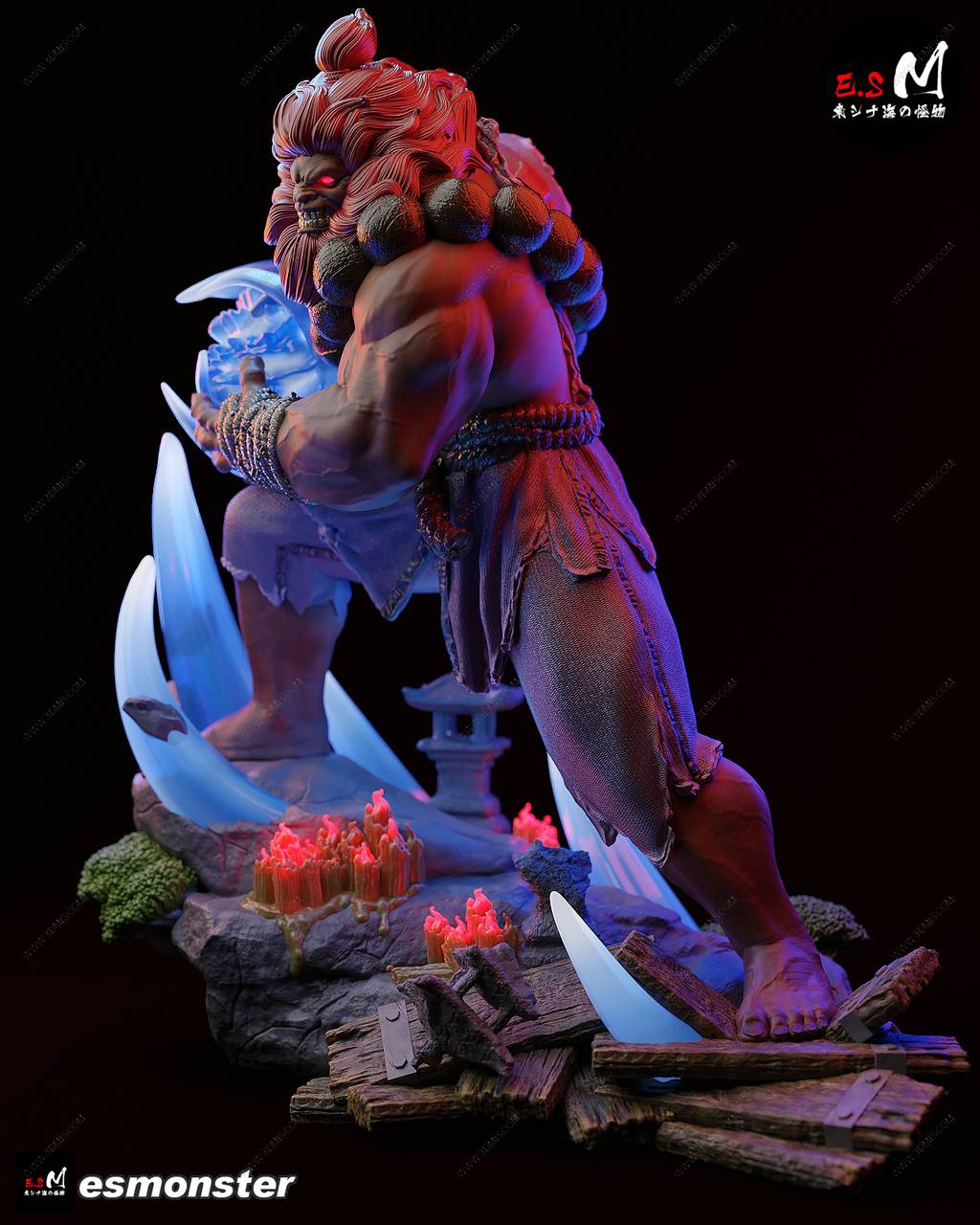 P站图纸印象馆 ESMonster 街头霸王 豪鬼 ESMonster 街头霸王 豪鬼