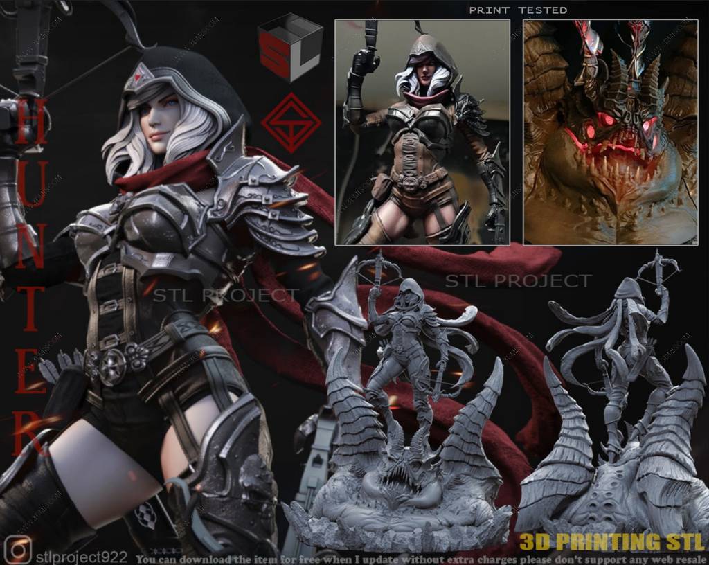 P站图纸印象馆 STL Project 魔兽世界 恶魔猎手 STL Project 魔兽世界 恶魔猎手