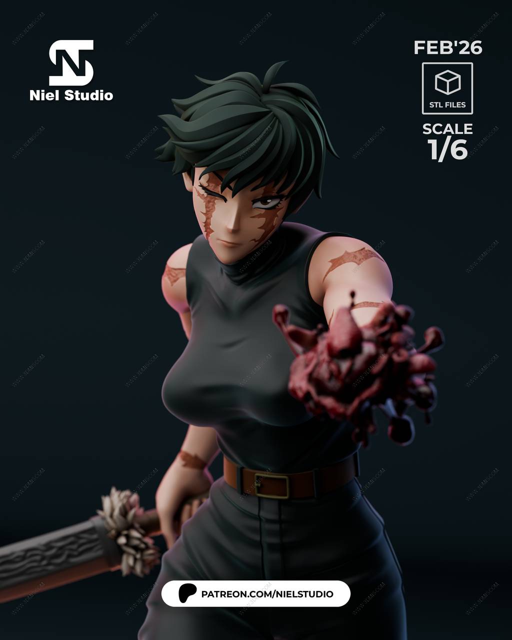 P站图纸印象馆 咒术回战 禅院真希 咒术回战 禅院真希