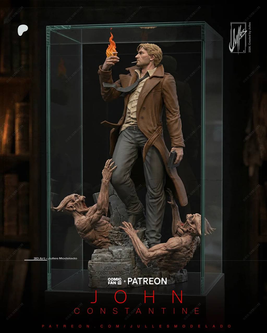 P站图纸印象馆 DC漫画 约翰·康斯坦丁 DC漫画 约翰·康斯坦丁