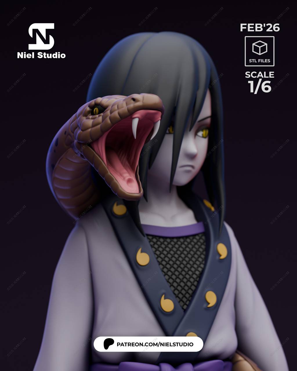 P站图纸印象馆 火影忍者 大蛇丸 火影忍者 大蛇丸