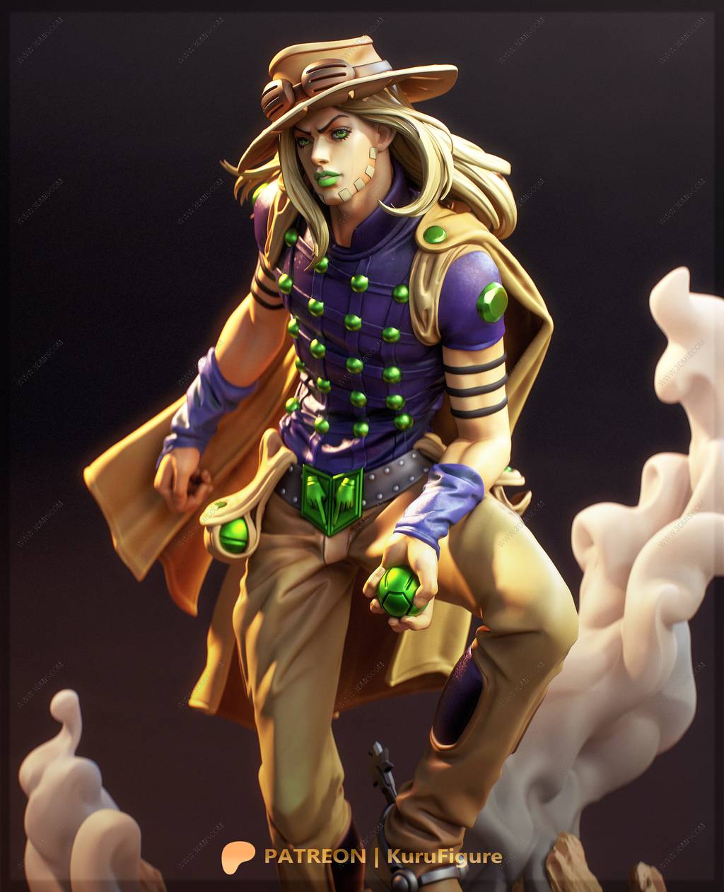P站图纸印象馆 Kuru Figure JOJO的奇妙冒险 尤里乌斯·凯撒·齐贝林 Kuru Figure JOJO的奇妙冒险 尤里乌斯·凯撒·齐贝林