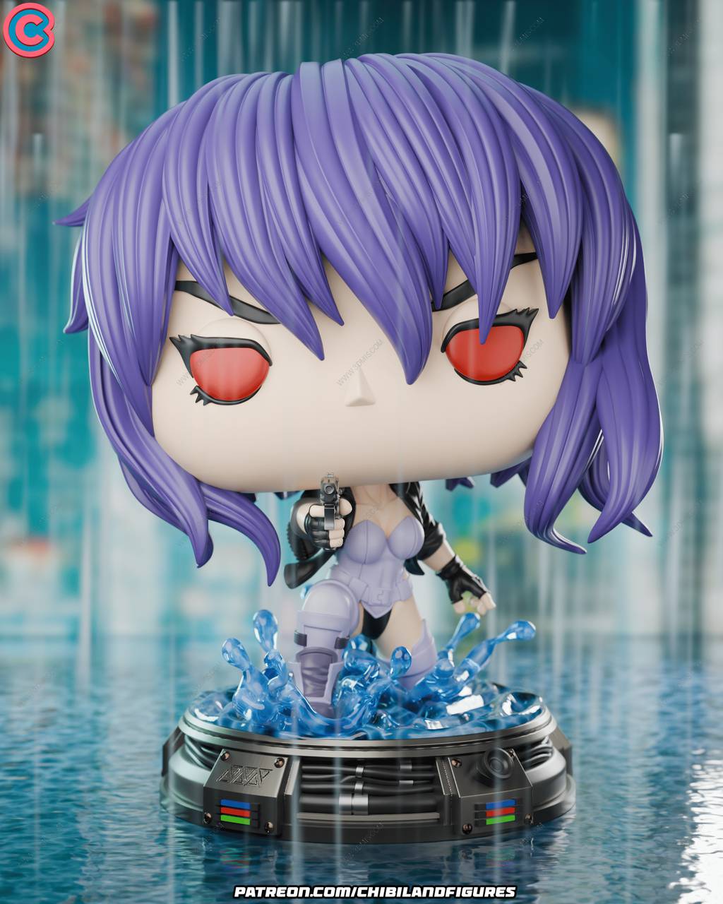 P站图纸印象馆 Chibi Land Figures 攻壳机动队 草薙素子 Chibi Land Figures 攻壳机动队 草薙素子