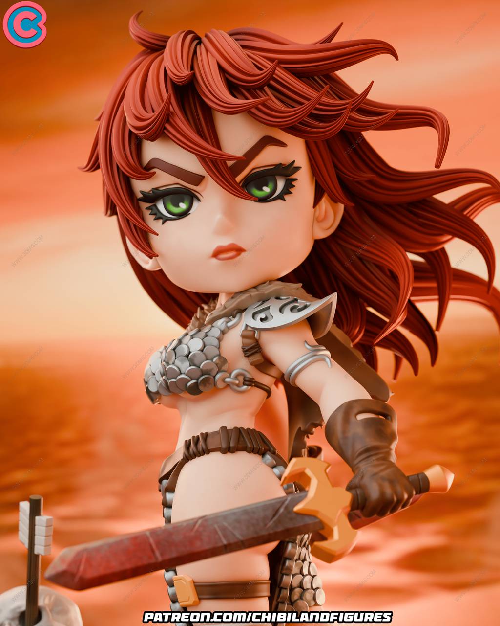 P站图纸印象馆 Chibi Land Figures 女王神剑 红发索尼娅 Chibi Land Figures 女王神剑 红发索尼娅
