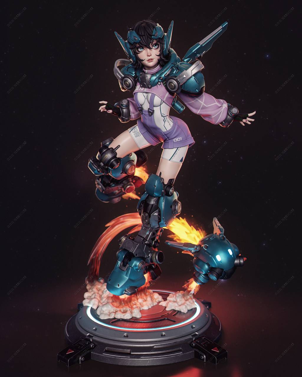 P站图纸印象馆 CA3D 太空探索者 奈莱和BBlue CA3D 太空探索者 奈莱和BBlue
