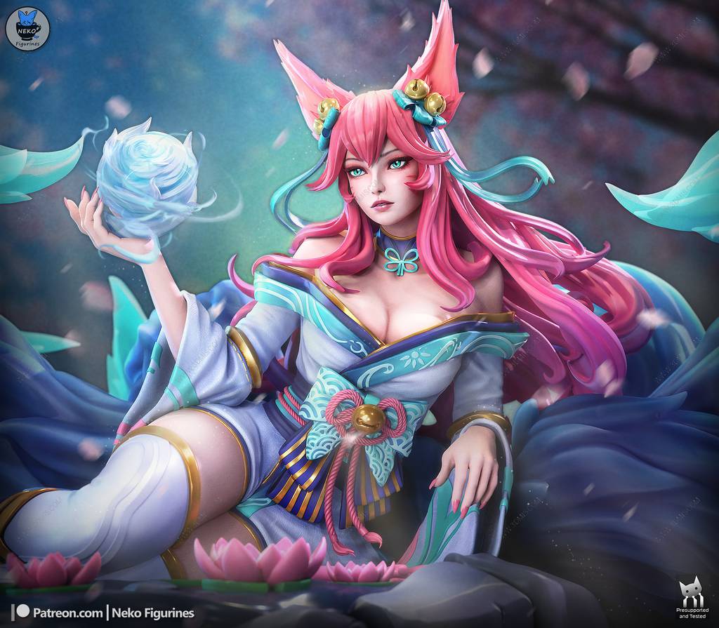 P站图纸印象馆 Neko 英雄联盟 阿狸 Neko 英雄联盟 阿狸