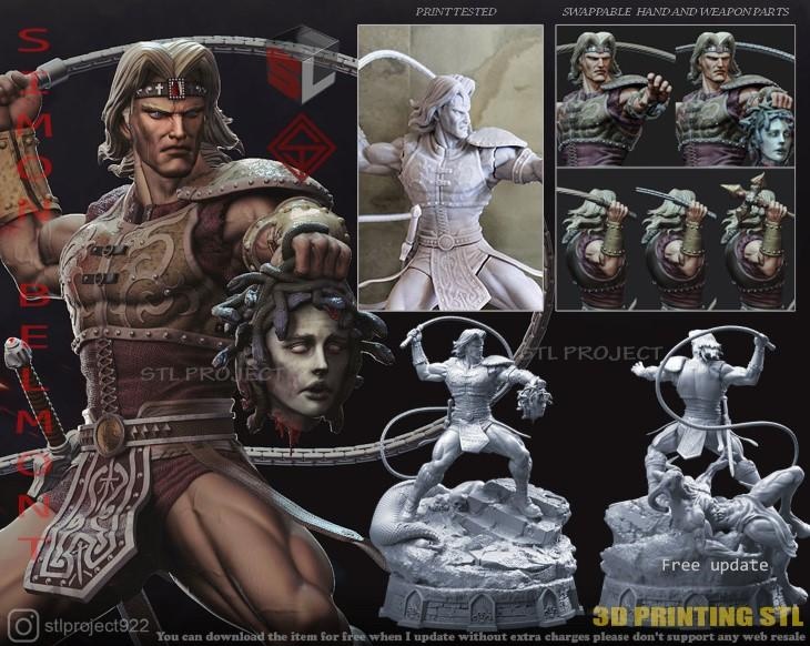 P站图纸印象馆 STL Project 恶魔城 西蒙·贝尔蒙特 STL Project 恶魔城 西蒙·贝尔蒙特