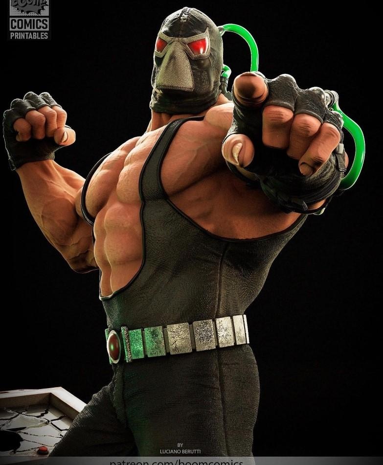 P站图纸印象馆 BoomComics Bane – 3D STL Print Model BoomComics Bane – 3D STL Print Model