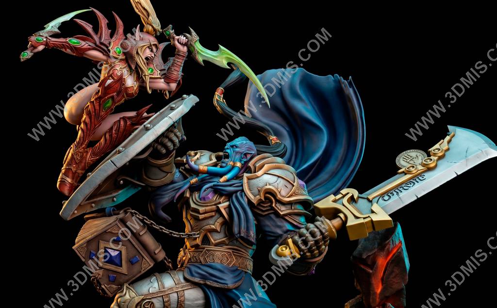 P站图纸印象馆 魔兽世界 辩护者马拉德和瓦莉拉·萨古纳尔 魔兽世界 辩护者马拉德和瓦莉拉·萨古纳尔