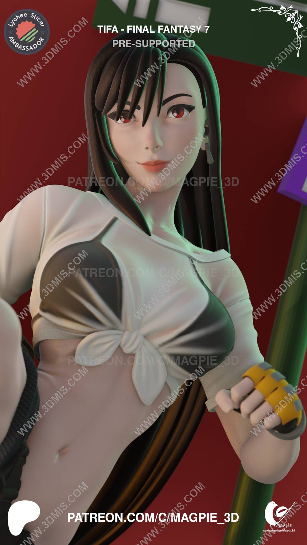 P站图纸印象馆 Magpie 3D 最终幻想 蒂法·洛克哈特 Magpie 3D 最终幻想 蒂法·洛克哈特