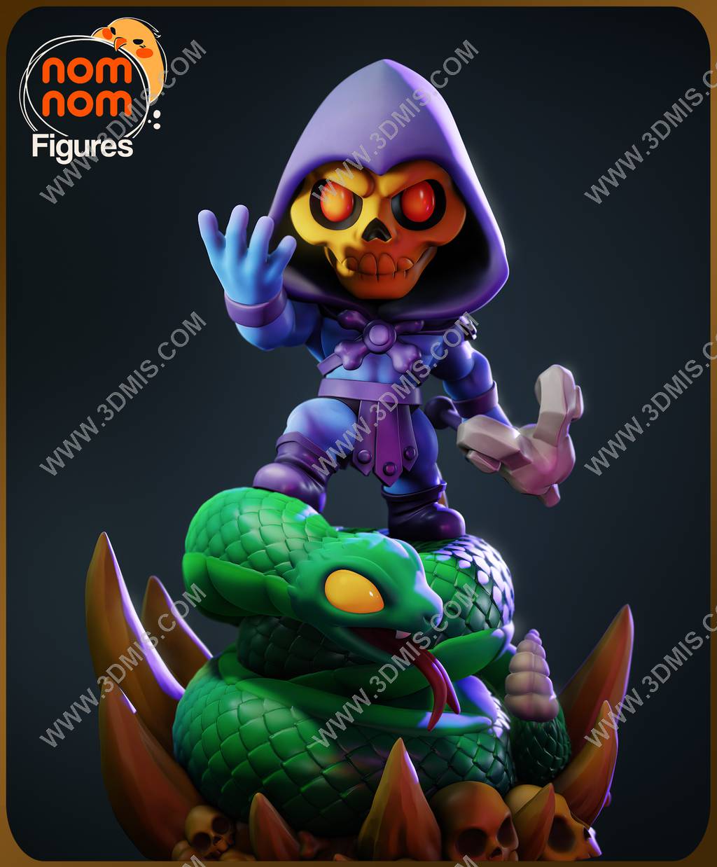 P站图纸印象馆 Nomnom Figures 3D 宇宙的巨人希曼 骷髅王 Nomnom Figures 3D 宇宙的巨人希曼 骷髅王