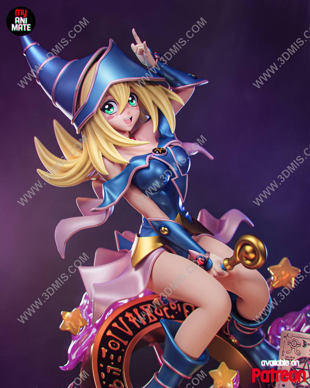 P站图纸印象馆 myAnimate 游戏王 黑魔导女孩 myAnimate 游戏王 黑魔导女孩