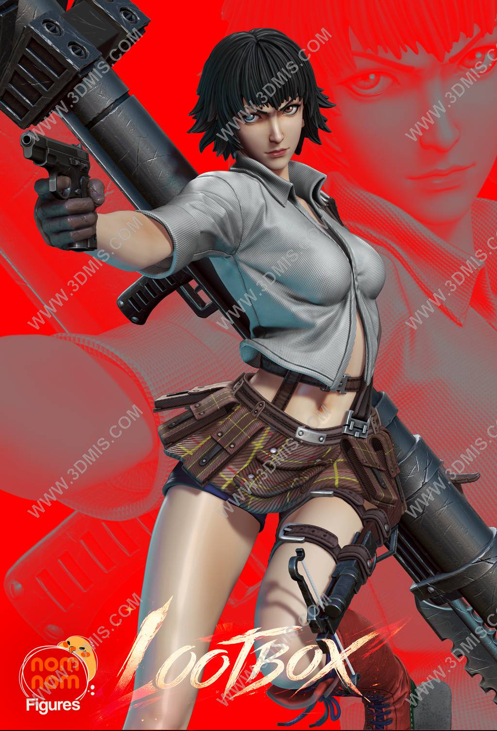 P站图纸印象馆 Nomnom Figures 鬼泣 蕾蒂 Nomnom Figures 鬼泣 蕾蒂