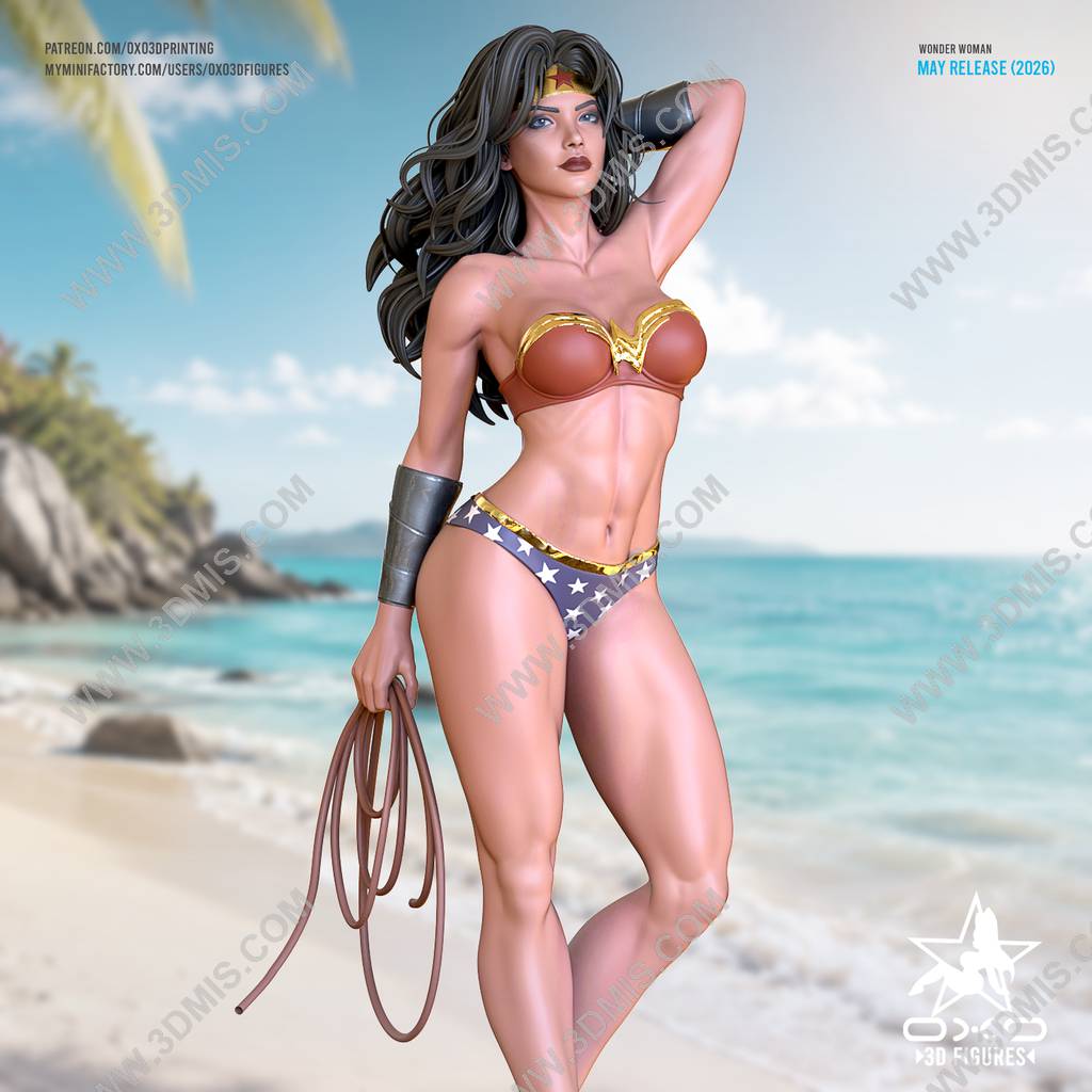 P站图纸印象馆 OXO3D DC漫画 神奇女侠 OXO3D DC漫画 神奇女侠