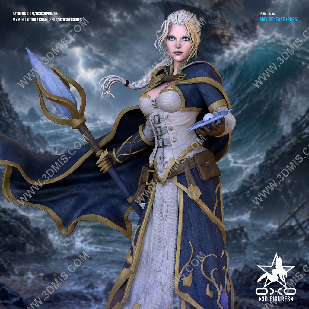 P站图纸印象馆 OXO3D 魔兽 吉安娜·普罗德摩尔 OXO3D 魔兽 吉安娜·普罗德摩尔