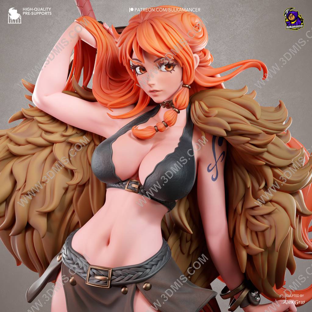 P站图纸印象馆 Bulkamancer 海贼王 娜美 Bulkamancer 海贼王 娜美