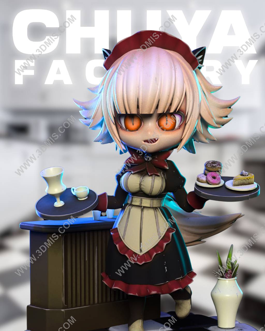 P站图纸印象馆 Chuya Factory 咖啡馆女服务员 Chuya Factory 咖啡馆女服务员