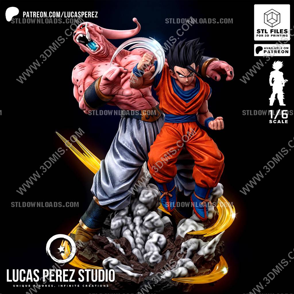 P站图纸印象馆 Lucas Perez 龙珠 悟饭对战魔人布欧 Lucas Perez 龙珠 悟饭对战魔人布欧