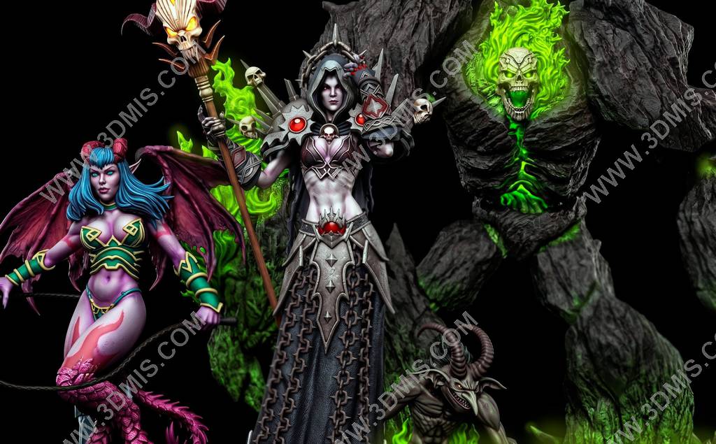 P站图纸印象馆 魔兽争霸 灵族战巫 魔兽争霸 灵族战巫