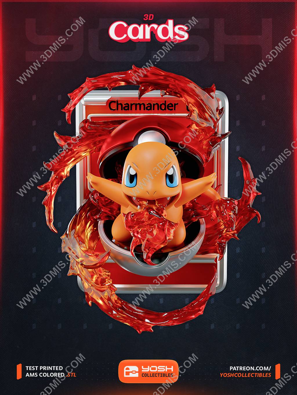 P站图纸印象馆 Yosh Studios – Fire Card – 3D Print Model STL Yosh Studios – Fire Card – 3D Print Model STL